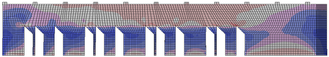 Deformed mesh — final state